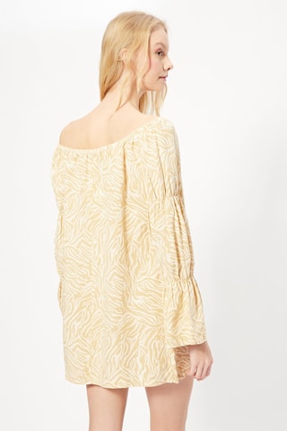 Vestido trapézio Camel