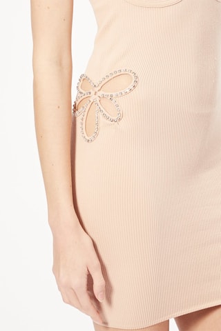 Vestido justo Nude