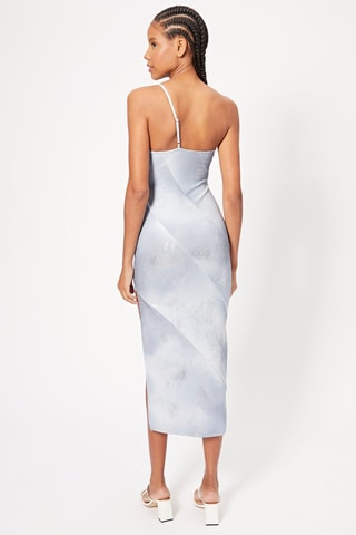 Vestido midi - Cinzento-claro