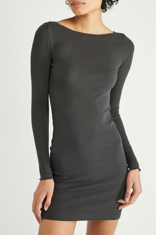 Vestido justo - Antracite