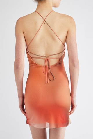 Vestido direito - Laranja