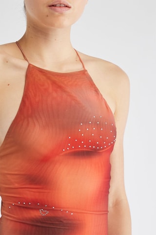 Vestido direito - Laranja