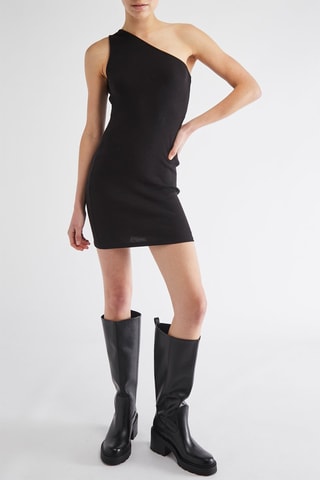 Vestido assimétrico - Preto