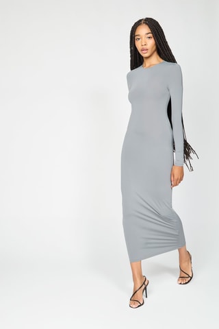 Vestido comprido - Cinzento