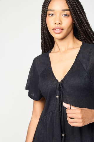 Vestido trapézio - Preto