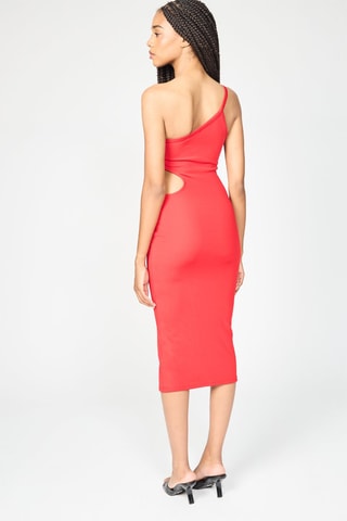 Vestido assimétrico - Vermelho
