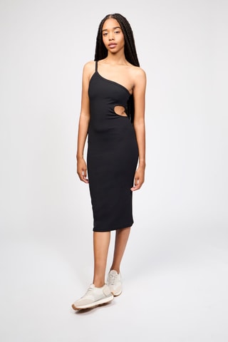 Vestido assimétrico - Preto