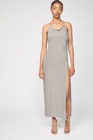 Vestido comprido - Cinzento