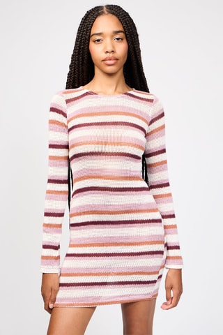 Vestido-camisola - Rosa e violeta