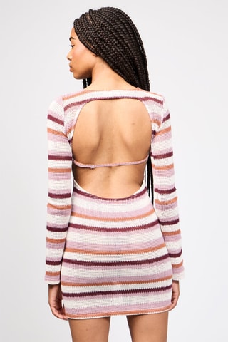 Vestido-camisola - Rosa e violeta