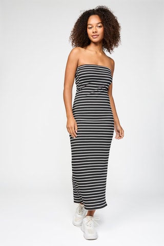Vestido-caicai - Preto e branco