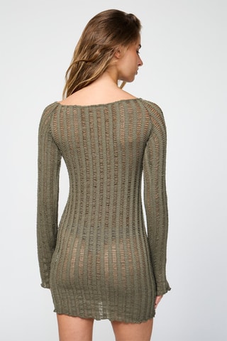 Vestido justo - Caqui