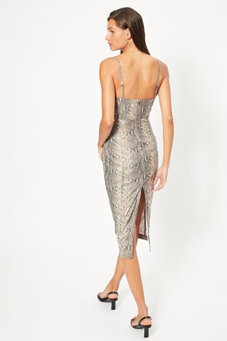 Vestido midi - Cinzento