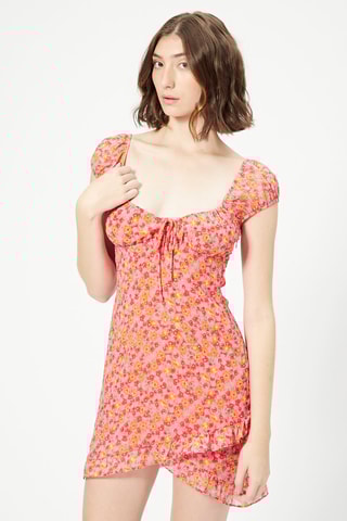 Vestido estilo patinadora Rosa