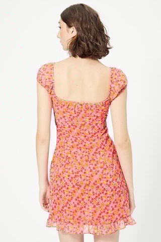 Vestido estilo patinadora Rosa
