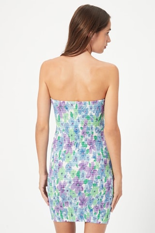 Vestido corpete Azul e violeta
