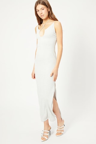 Vestido midi - Cinzento