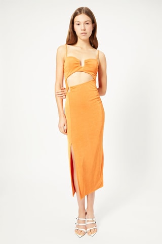 Vestido midi - Laranja