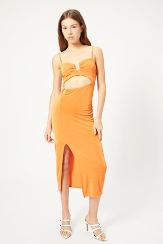 Vestido midi - Laranja