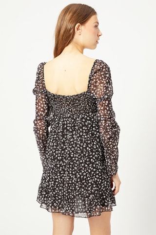 Vestido estilo patinadora - Preto e branco