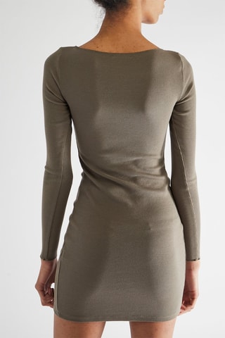 Vestido justo - Caqui