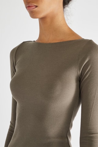 Vestido justo - Caqui