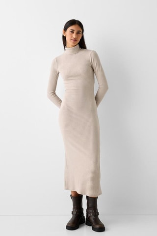 Vestido-camisola - Bege