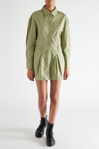 Vestido-camisa - Caqui