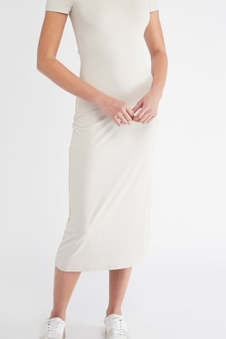 Vestido comprido - Bege