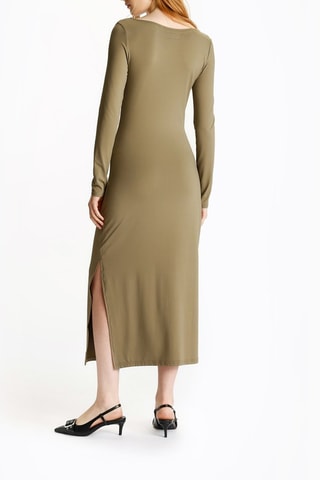 Vestido comprido - Caqui