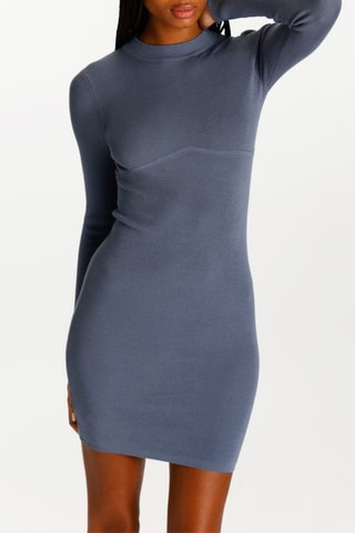Vestido justo - Azul