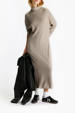 Vestido-camisola - Bege