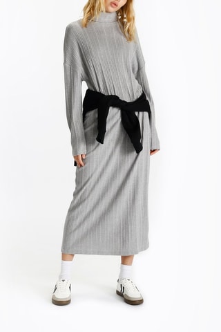 Vestido-camisola - Cinzento