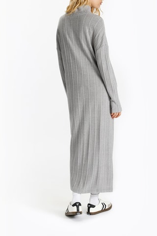 Vestido-camisola - Cinzento