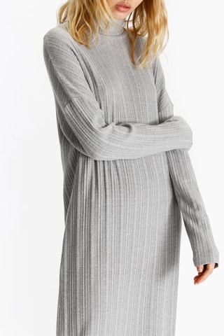 Vestido-camisola - Cinzento