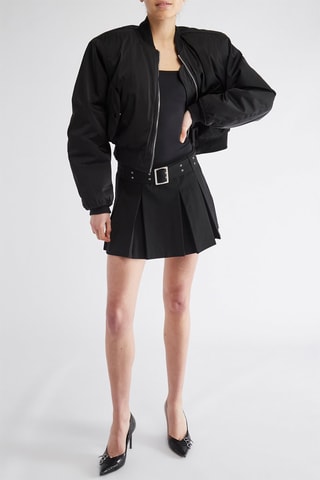 Bomber com capuz - Preto