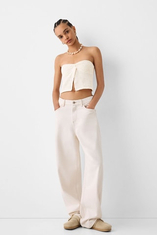 Crop top bustier - Beige