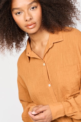 Camisa oversize - Camel