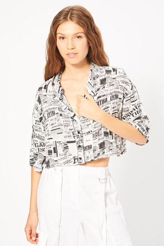 Camisa curta - Preto