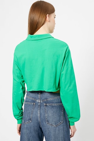 Polo curto Verde