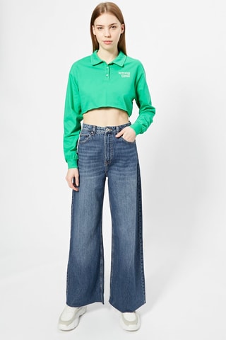 Polo curto Verde
