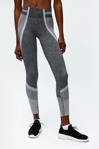 Leggings de cintura subida - Cinzento
