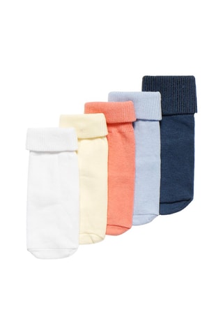 5 pares de meias antiderrapantes - Multicolor
