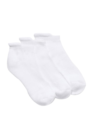 3 pares de meias - Branco