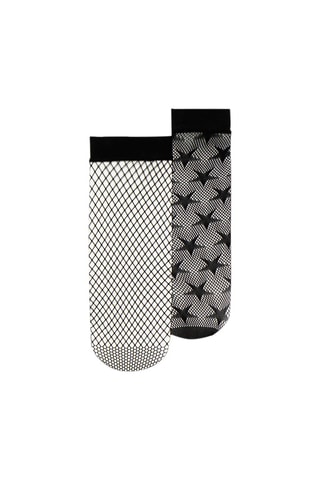 2 pares de meias - Preto