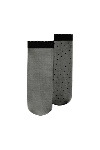2 pares de meias - Preto