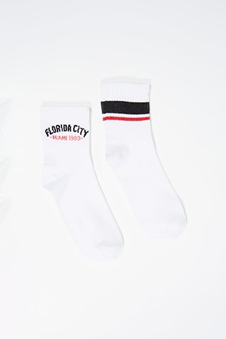 2 pares de meias - Branco