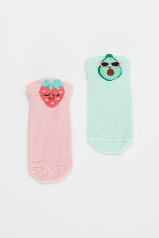 2 pares de meias - Rosa