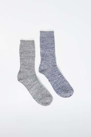 2 pares de meias - Cinzento