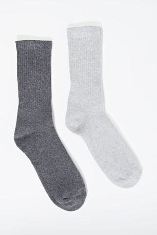 2 pares de meias - Cinzento